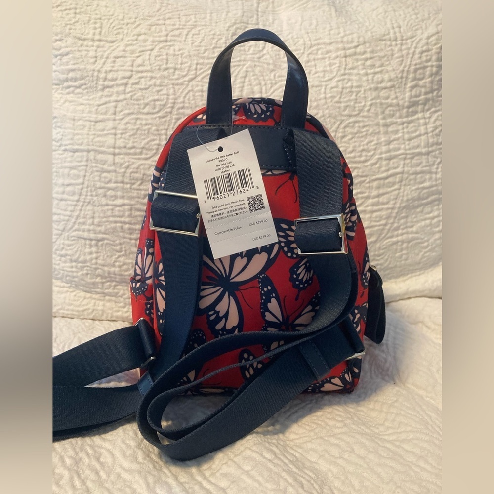 New Kate Spade Chelsea butterfly backpack - Picture 6 of 14